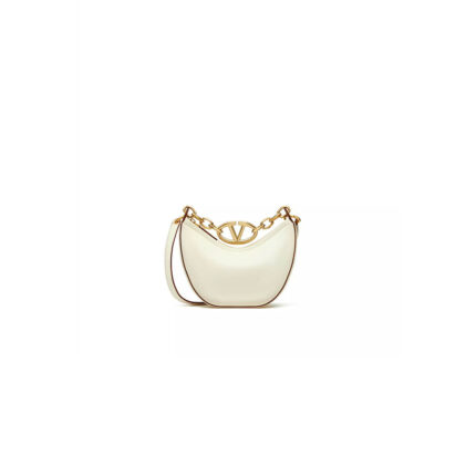 VLOGO MOON MINI HOBO BAG IN NAPPA LEATHER WITH CHAIN